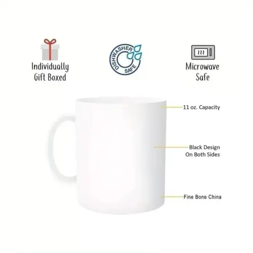 11oz White Ceramic Meerkat Coffee Mug – "Always Be Yourself" Design, Microwave Safe, Multipurpose Cup for Daily - Image 6